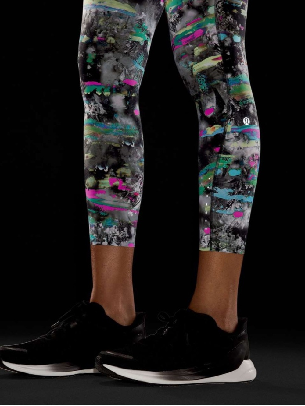 #980 Lululemon Fast and Free HR Tight 25” Paint Drift Multi Size 16 NWOT - Picture 3 of 8